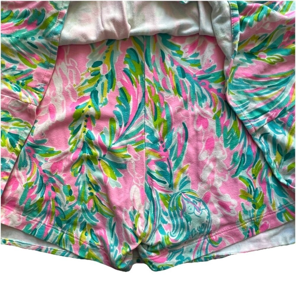 Lilly Pulitzer Women’s Lana Skort Romper Size Medium Unicorn of the Sea Beach - Picture 4 of 9